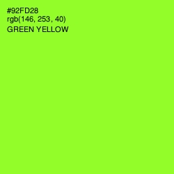 #92FD28 - Green Yellow Color Image